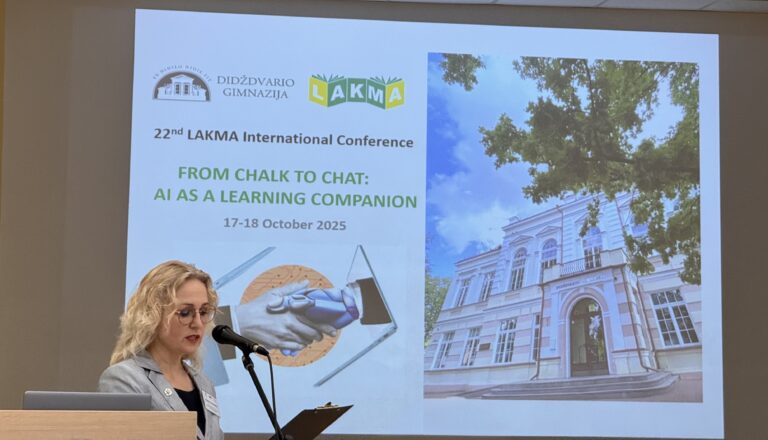 22nd International LAKMA Conference “From Chalk to Chat: AI as a Learning Companion” in Šiauliai Didždvaris Gymnasium